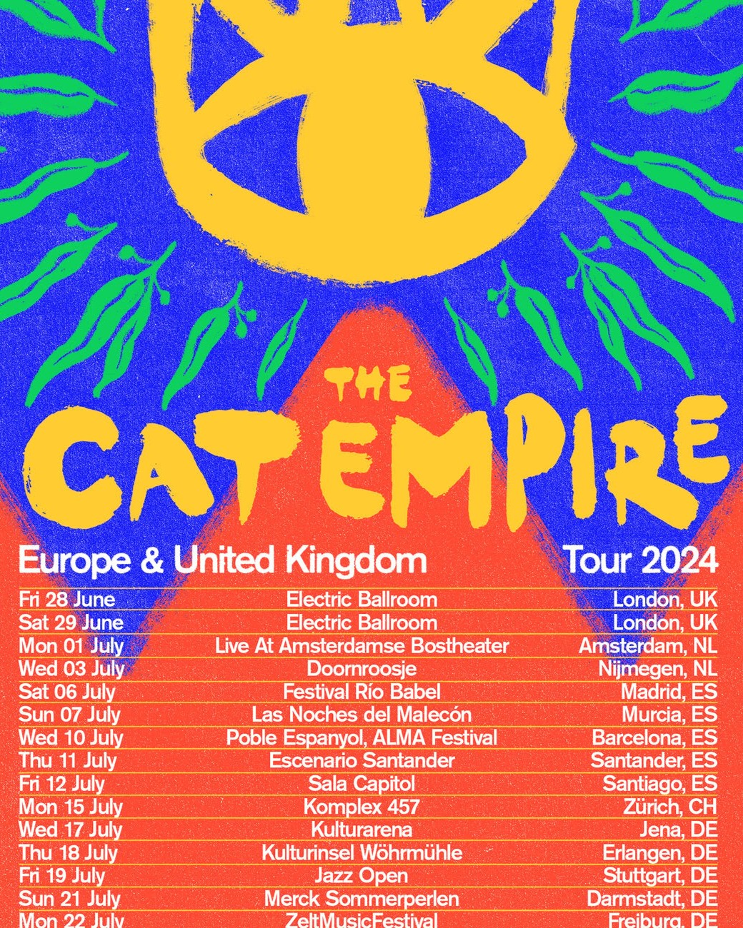 Fotografía promocional de Concierto de The Cat Empire en Escenario Santander