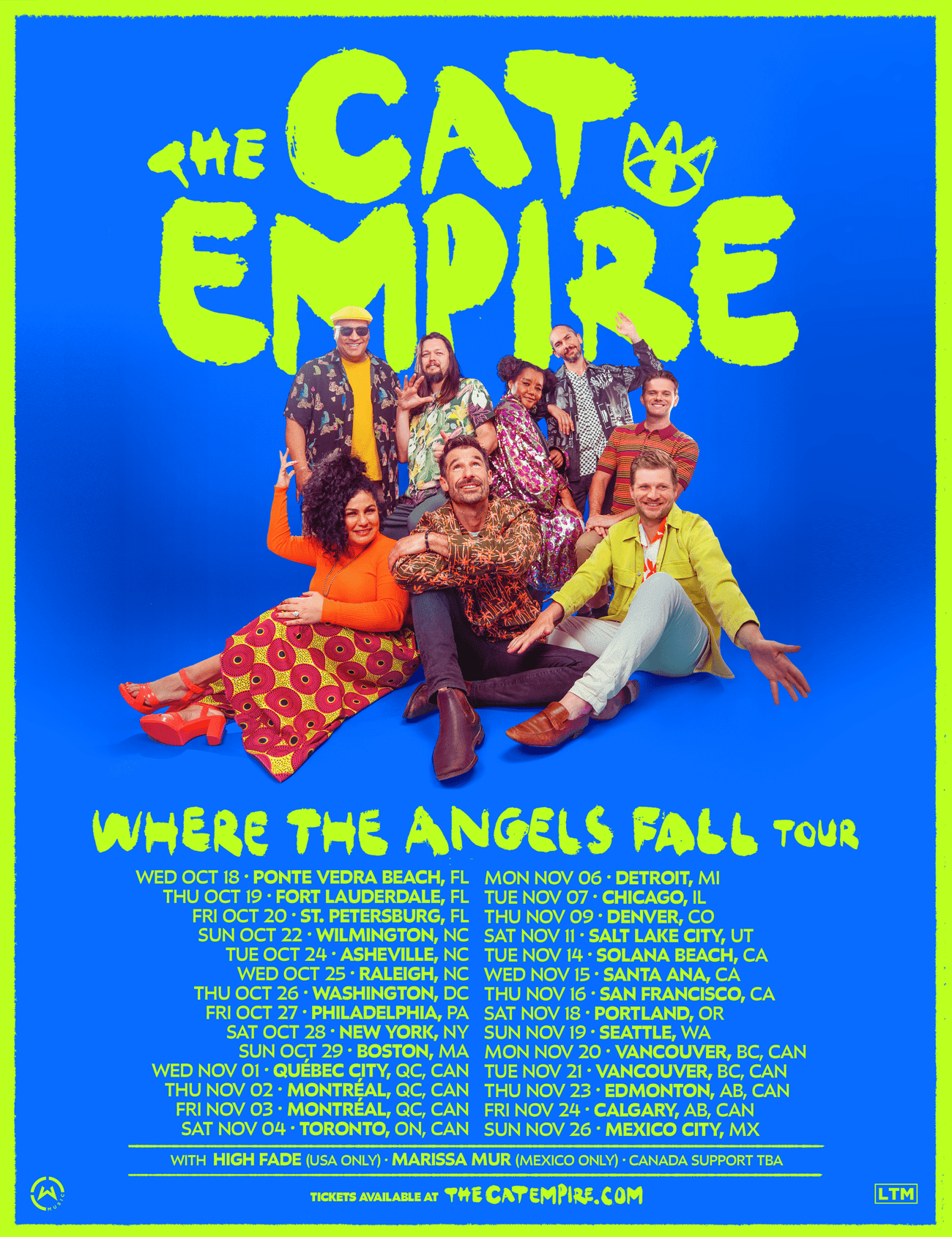 Fotografía promocional de Concierto de The Cat Empire en Vancouver