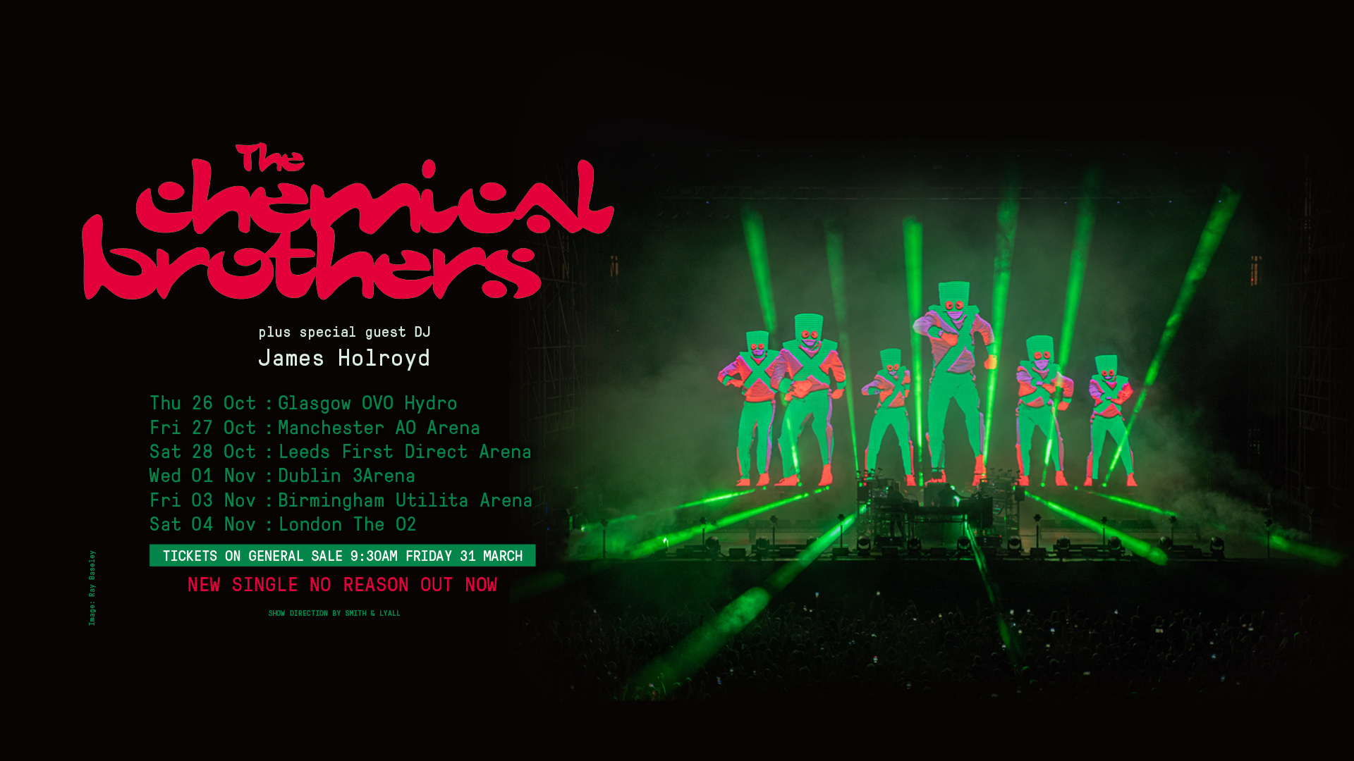 Promotional photograph of Concierto de The Chemical Brothers en Manchester.