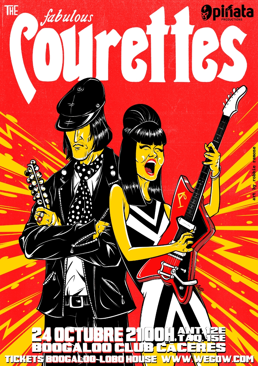 Fotografía promocional de Concierto de The Courettes en Cáceres