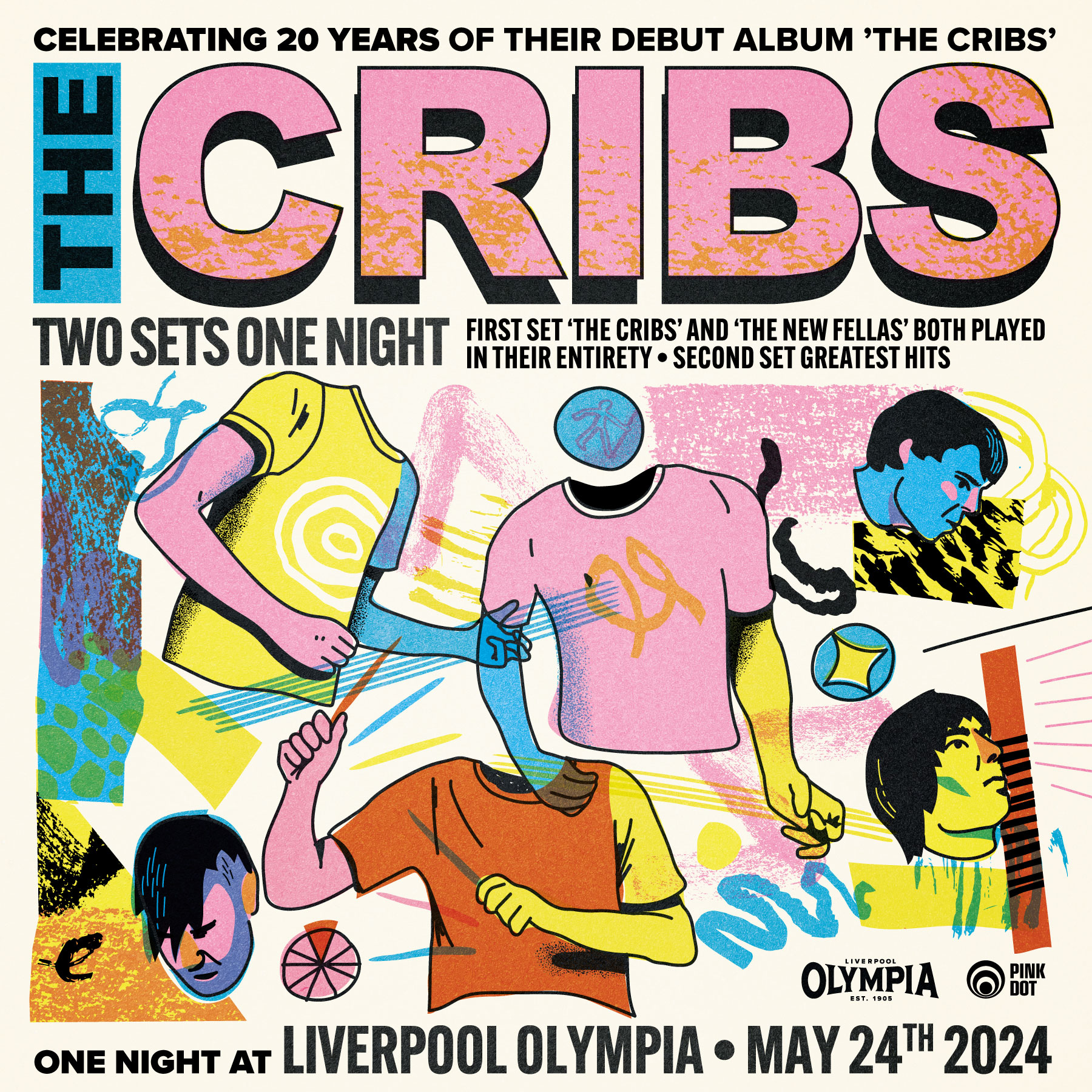 Fotografía promocional de Concierto de The Cribs en Liverpool