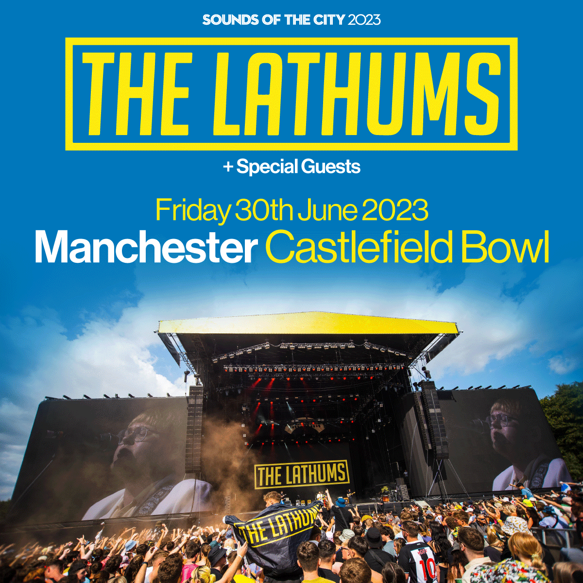 Promotional photograph of Concierto de The Lathums en Manchester | Sounds of the City 2023.