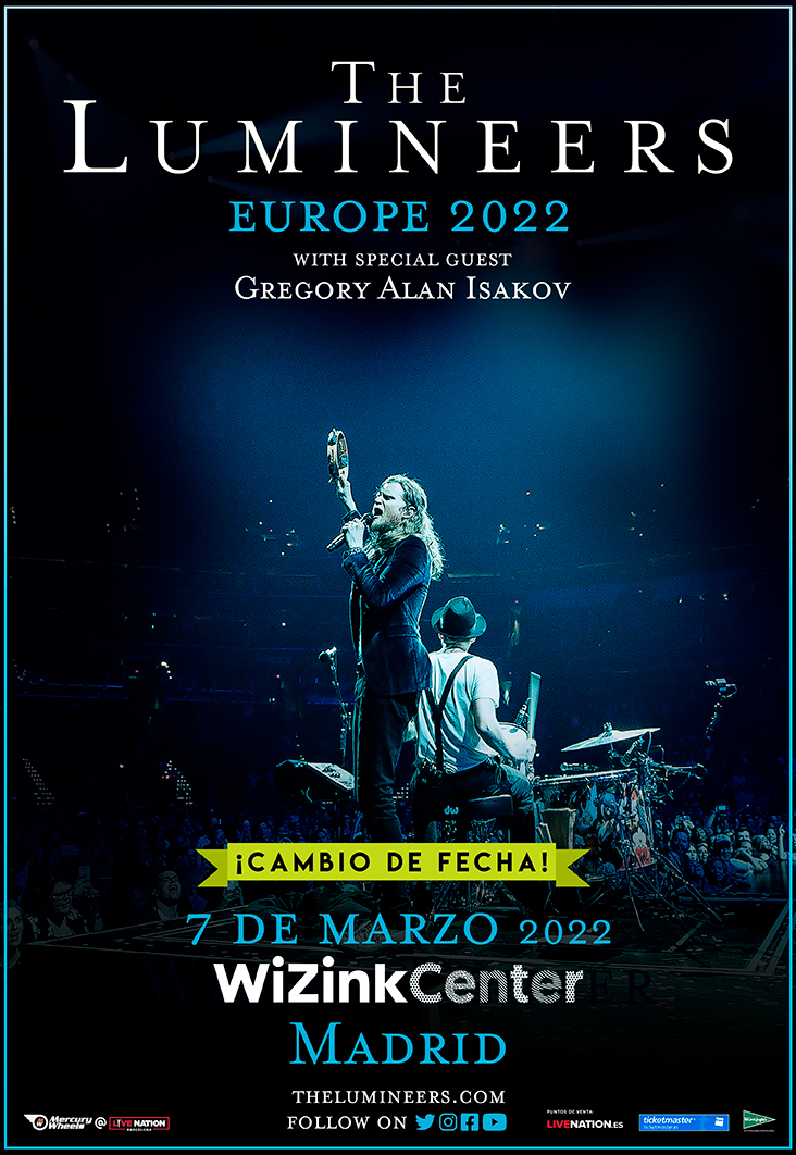 Fotografía promocional de Concierto de The Lumineers en Madrid (Gira 2022)