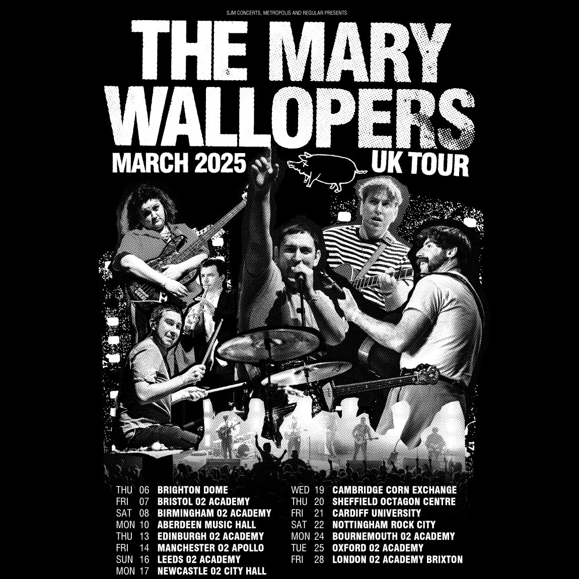 Fotografía promocional de Concierto de The Mary Wallopers en Leeds