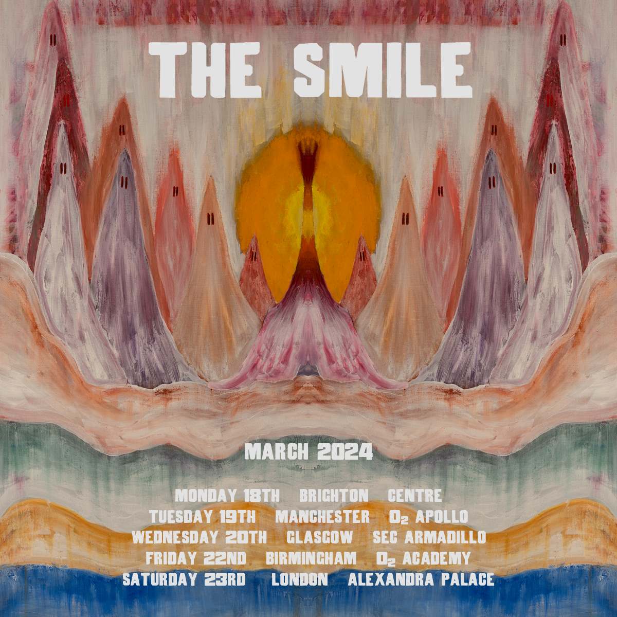 Fotografía promocional de Concierto de The Smile en Glasgow