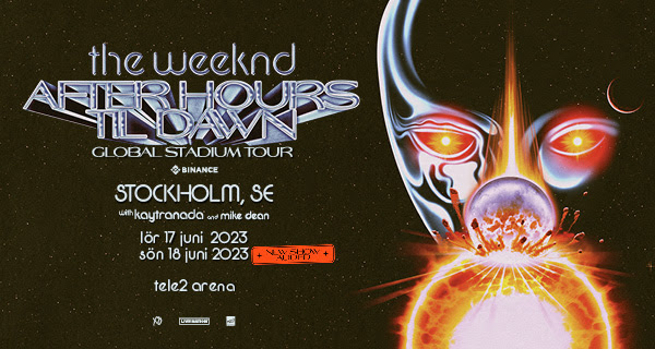 Promofoto von Concierto de The Weeknd en Estocolmo.