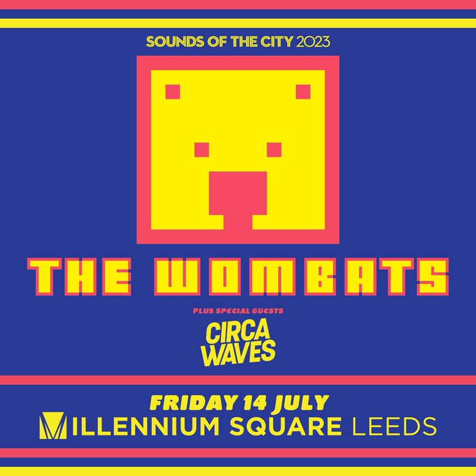 Promotional photograph of Concierto de The Wombats en Leeds | Sounds of the City 2023.