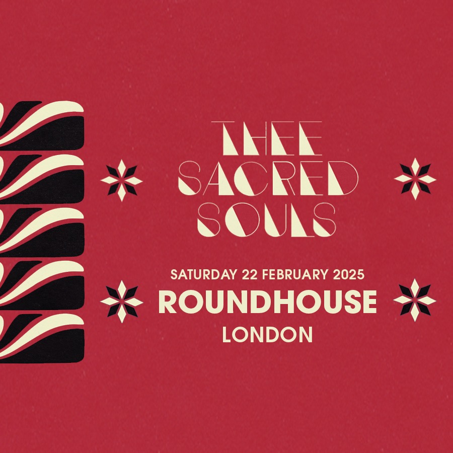 Promotional photograph of Concierto de Thee Sacred Souls en Londres.