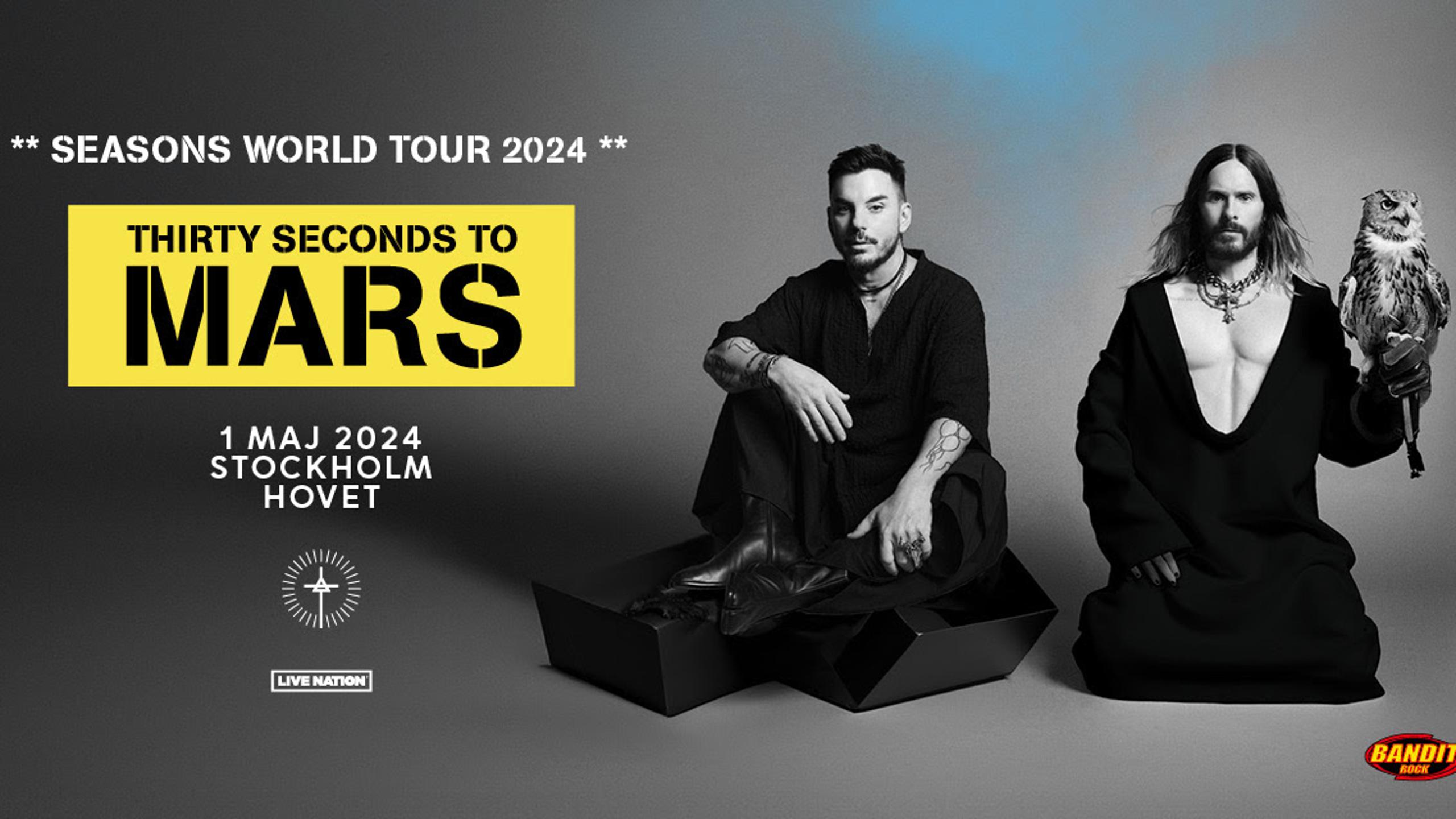 Entradas para Thirty Seconds to Mars en Estocolmo Wegow