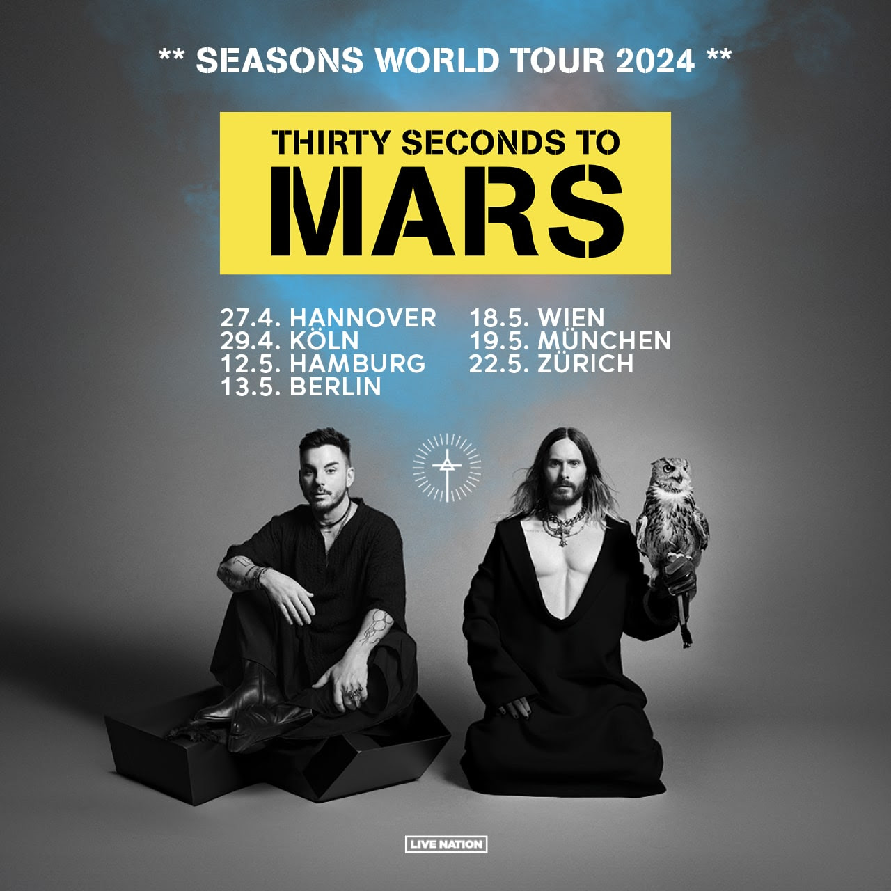 Promofoto von Concierto de Thirty Seconds to Mars en Hamburgo.