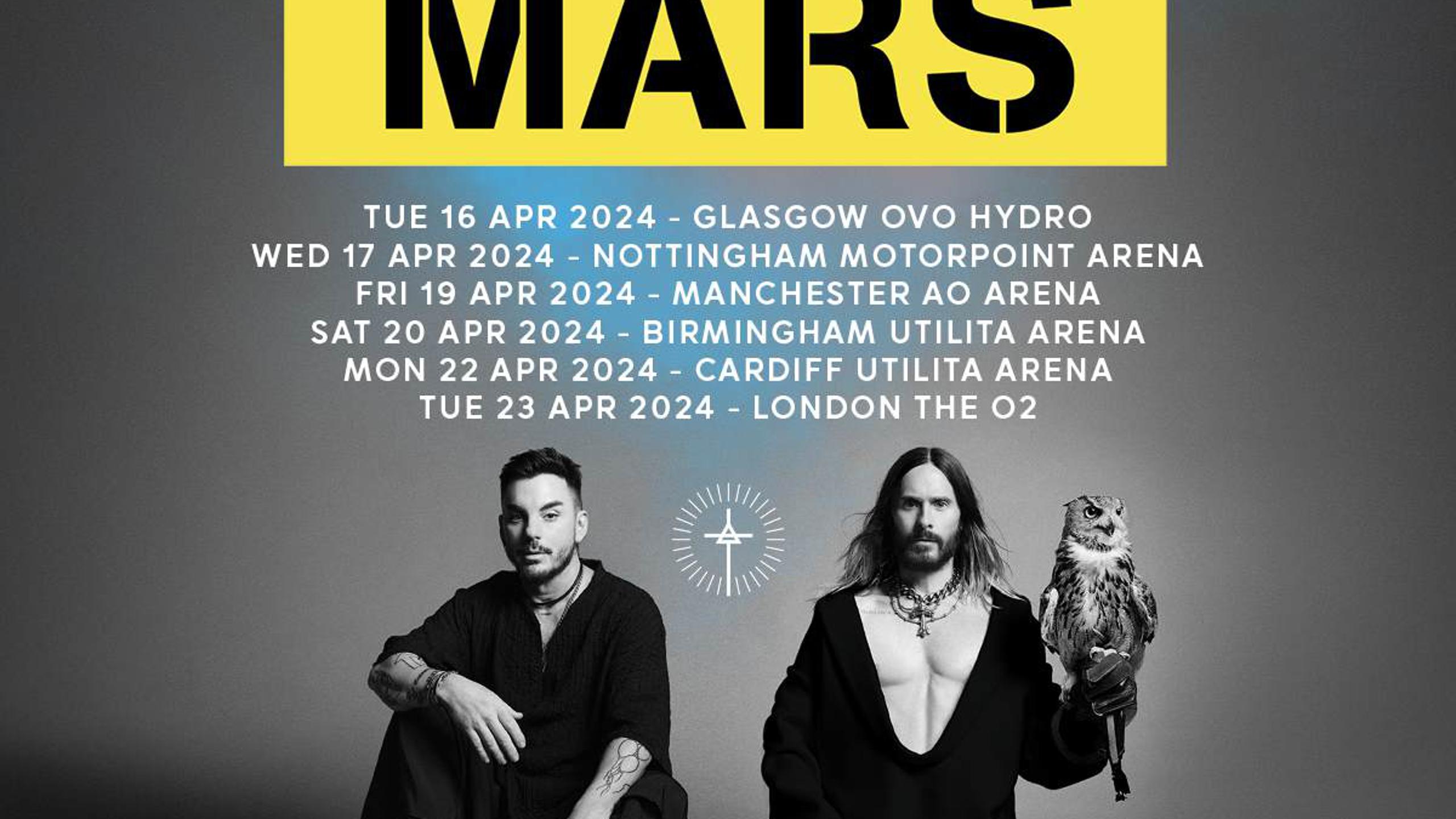Tickets für Thirty Seconds to Mars in London Wegow