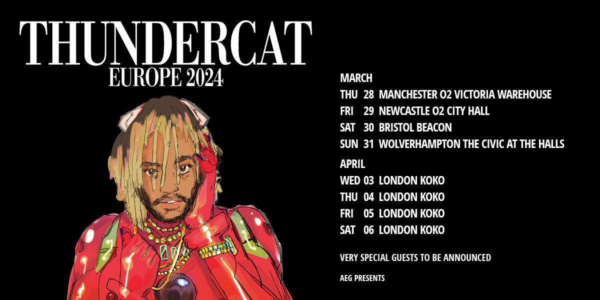 Promotional photograph of Concierto de Thundercat en Newcastle-upon-Tyne.