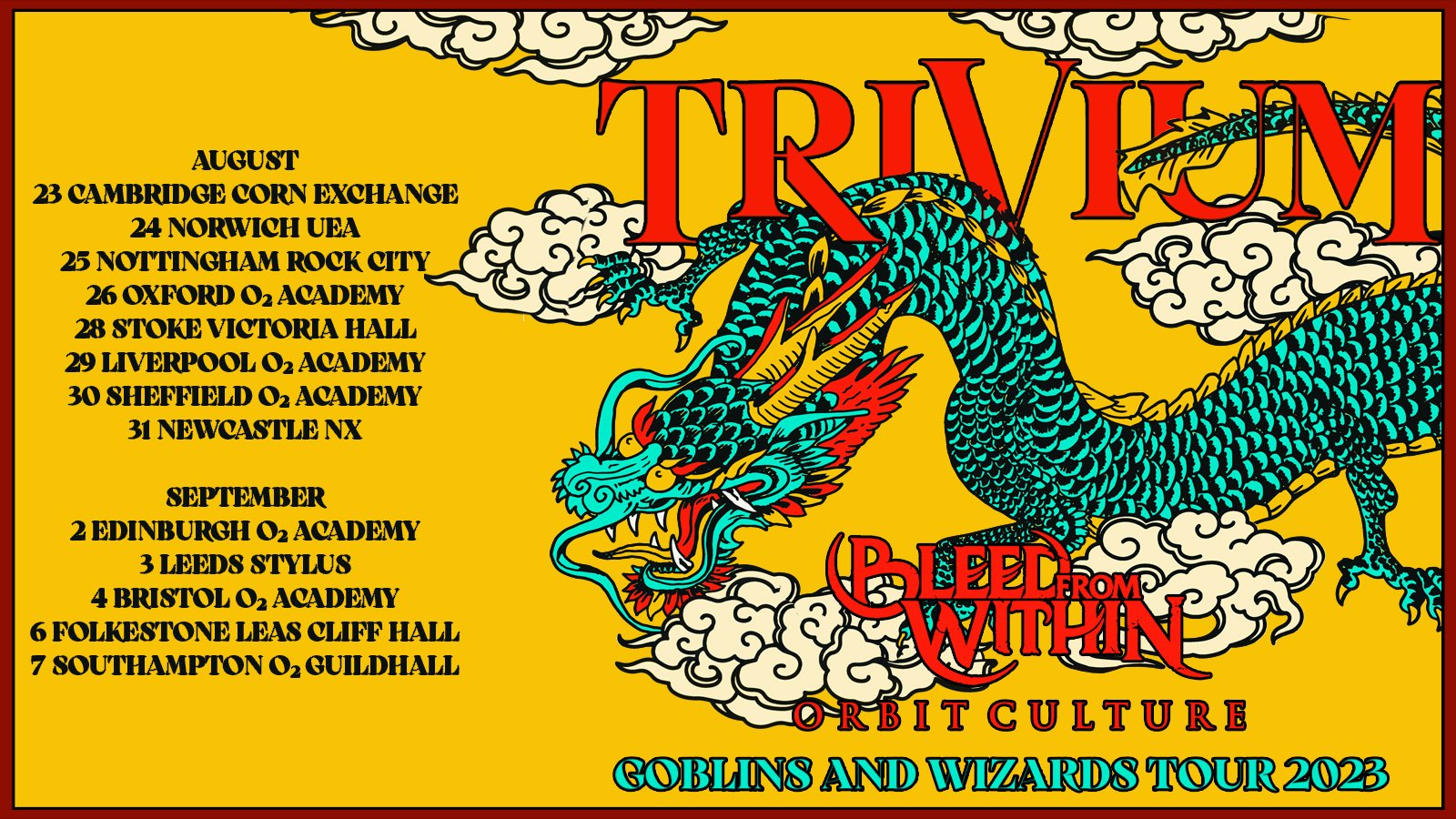 Fotografía promocional de Concierto de Trivium en Southampton