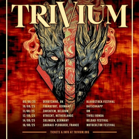 Promofoto von Concierto de Trivium en Utrecht.