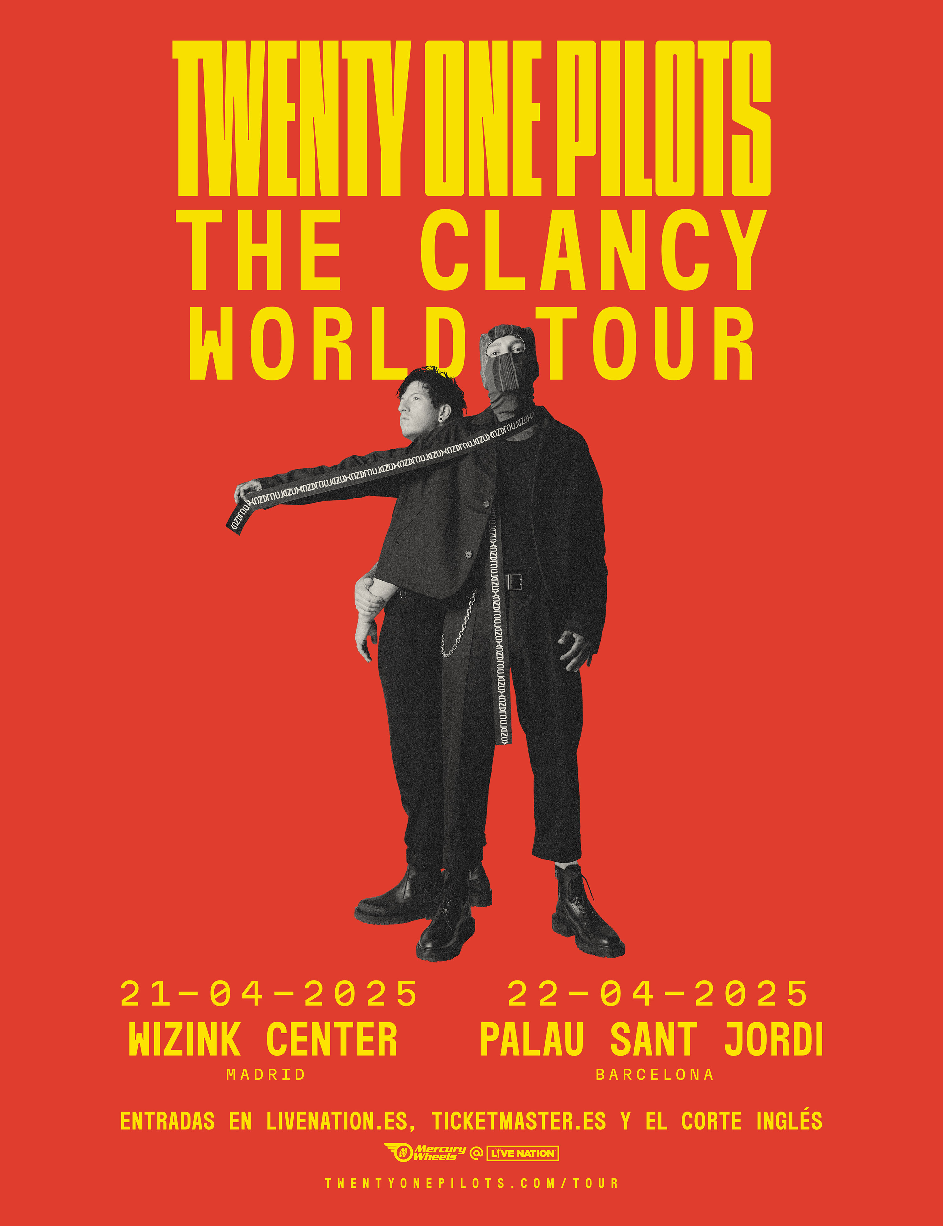 Promofoto von Concierto de Twenty One Pilots en Barcelona.