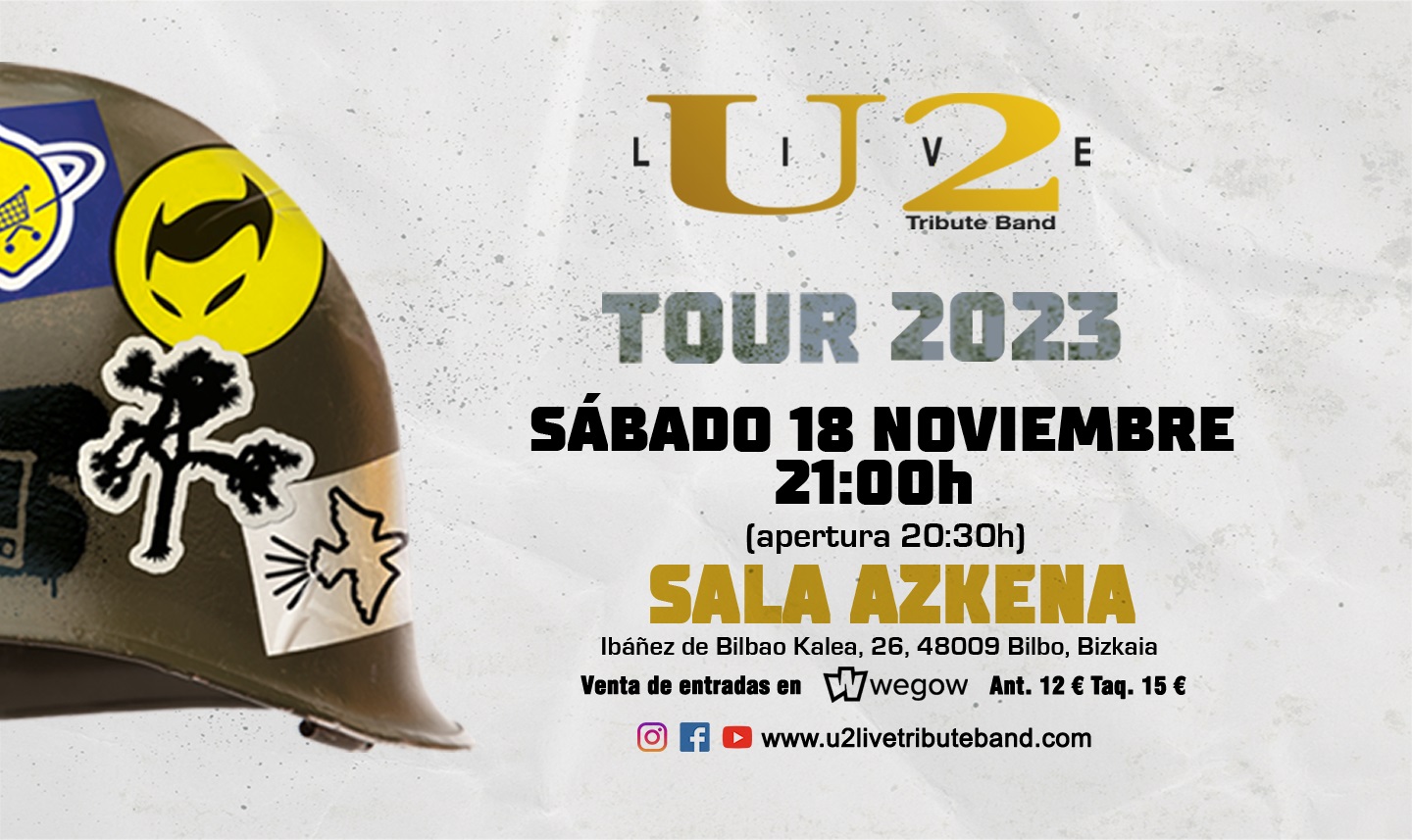 Fotografía promocional de CANCELADO Concierto de U2LIVE Tribute Band en Sala Azkena (Bilbao)