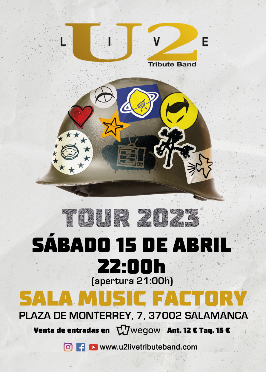 Fotografía promocional de Concierto de U2LIVE Tribute Band en Sala Music Factory (Salamanca)