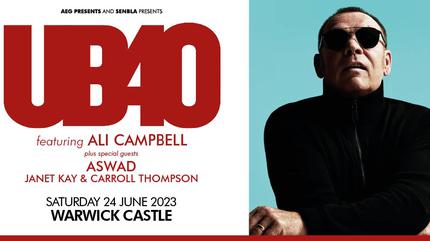 UB40 (featuring Ali Campbell) concert in Warwick