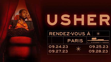 Usher concert in Paris