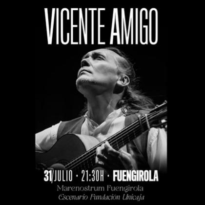 Fotografía promocional de Concierto de Vicente Amigo en Fuengirola