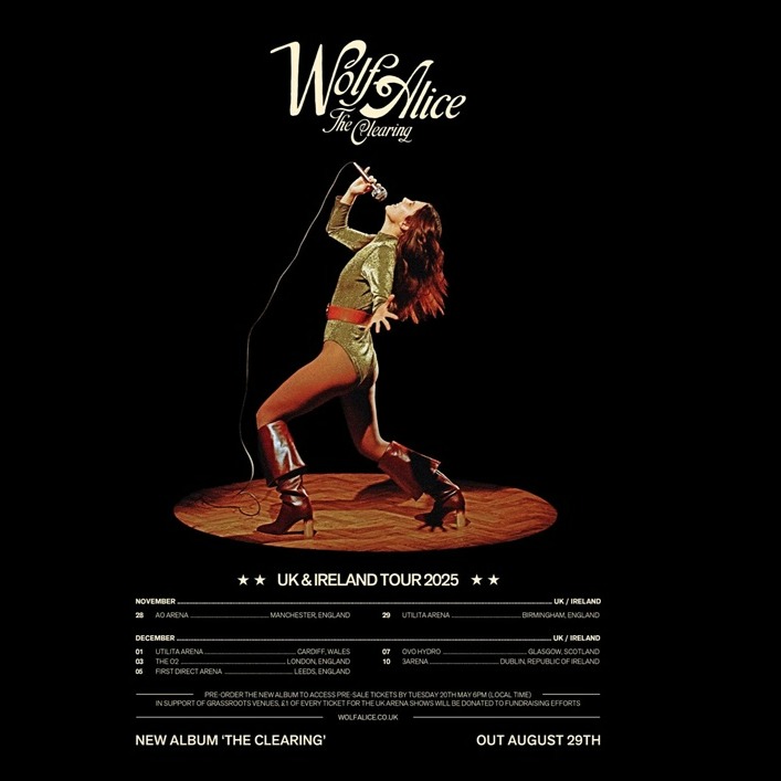 Promofoto von Concierto de Wolf Alice en Londres.