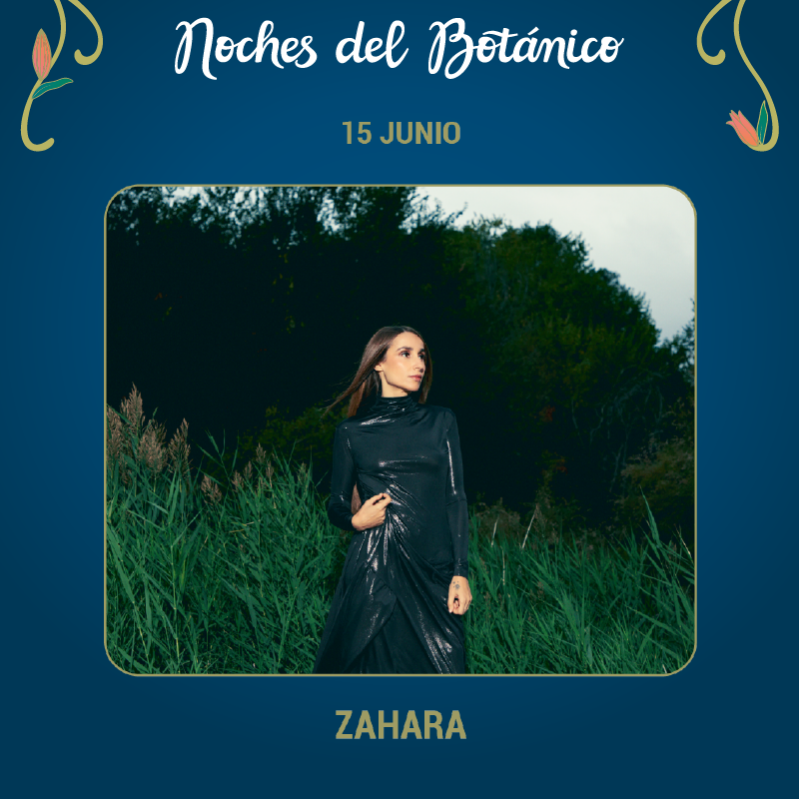 Fotografía promocional de Concierto de Zahara en Madrid | Noches del Botánico 2025