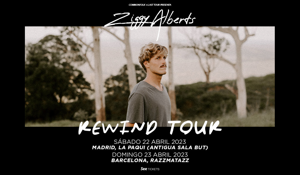 Fotografía promocional de Concierto de Ziggy Alberts en Madrid | Kewind Tour
