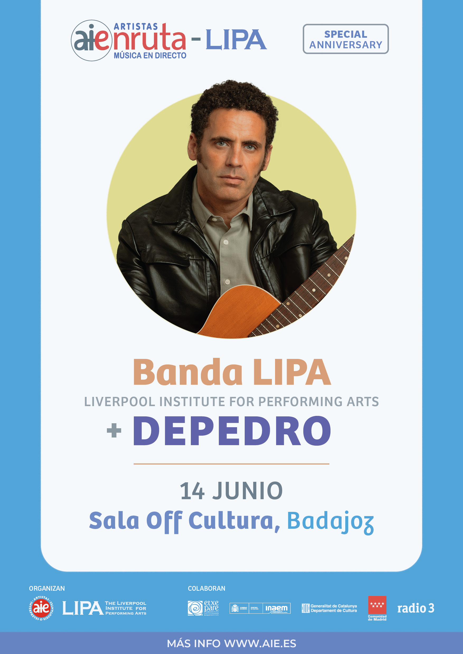 Fotografía promocional de Concierto Depedro & Banda LIPA en Badajoz