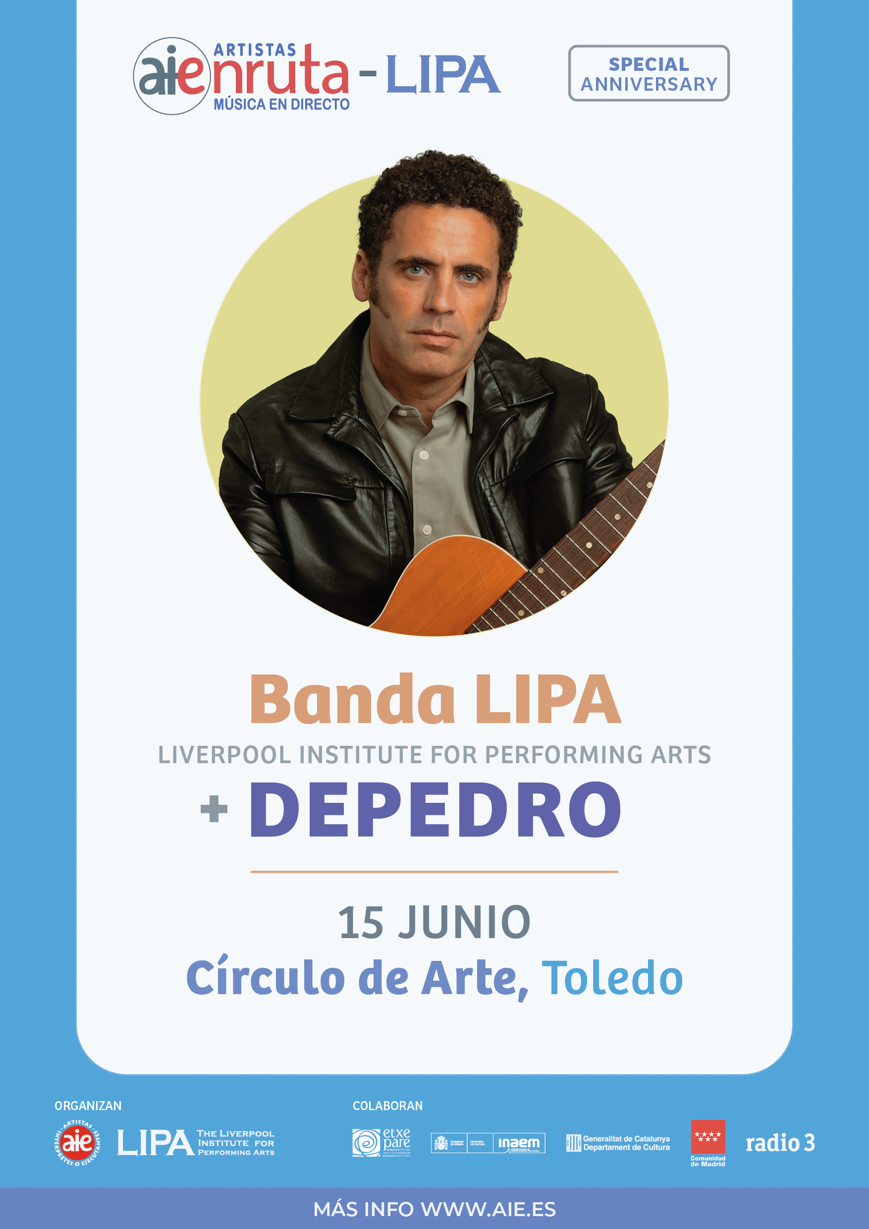 Fotografía promocional de Concierto Depedro & Banda LIPA en Toledo
