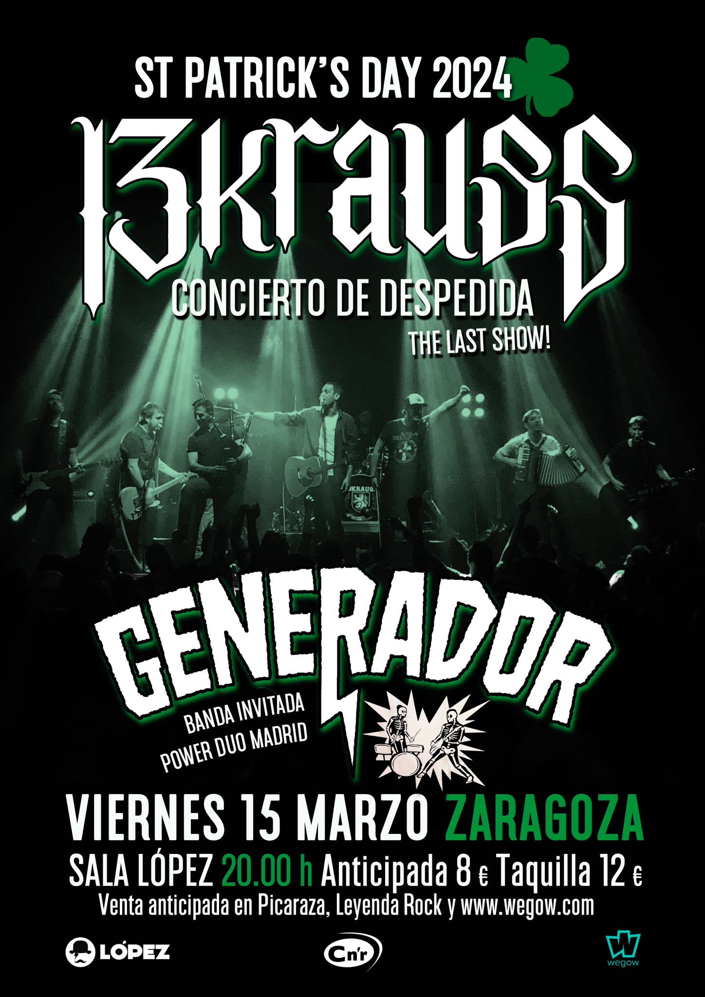 Fotografía promocional de Concierto despedida de 13KRAUSS, + GENERADOR, en Zaragoza