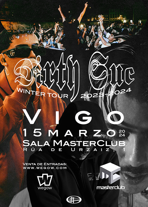 Fotografía promocional de Concierto Dirty Suc Vigo Sala Master 15 de Marzo