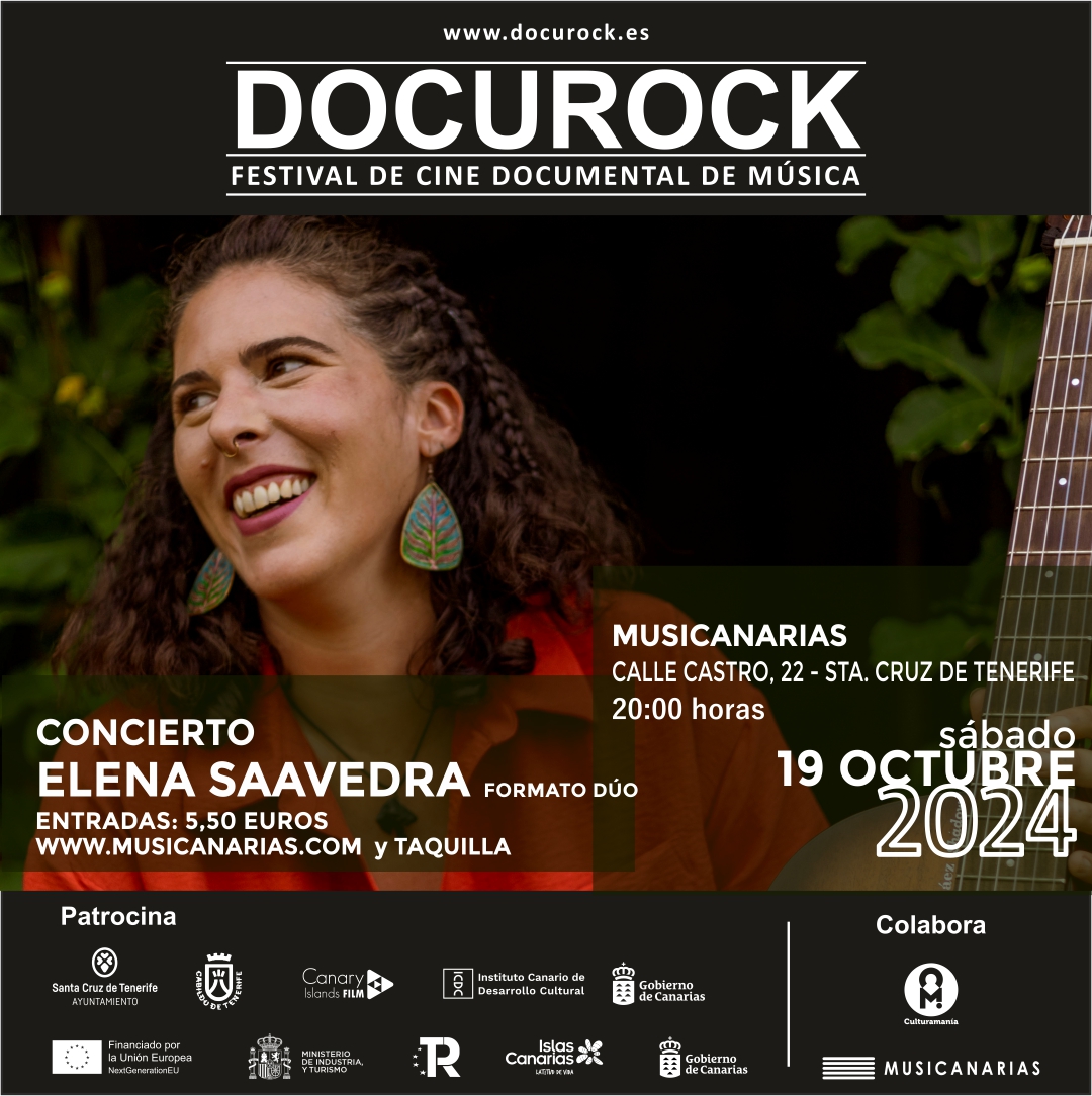 Fotografía promocional de Concierto Docurock Elena Saavedra