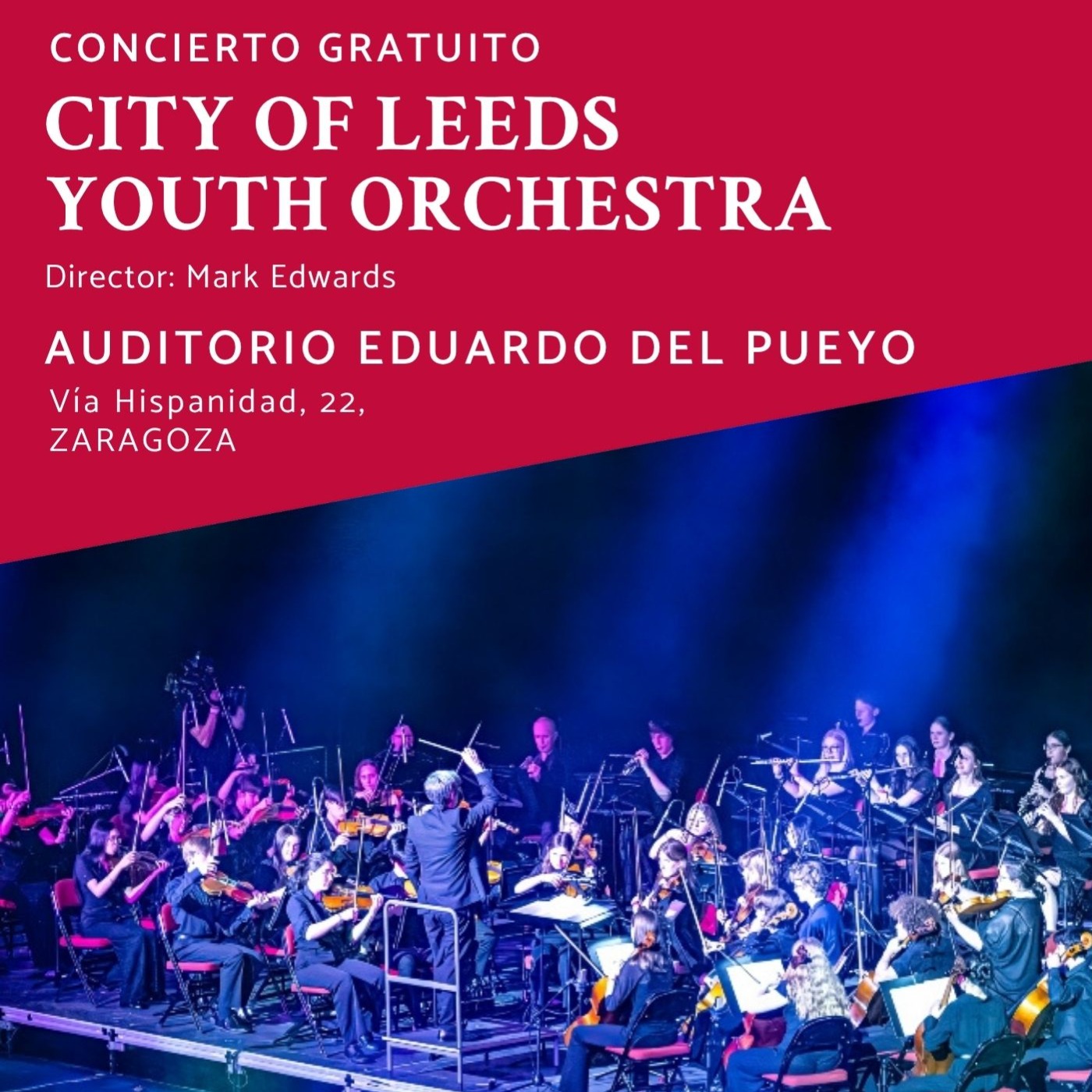 Fotografía promocional de Concierto Gratuito | CITY OF LEEDS YOUTH ORCHESTRA | Zaragoza