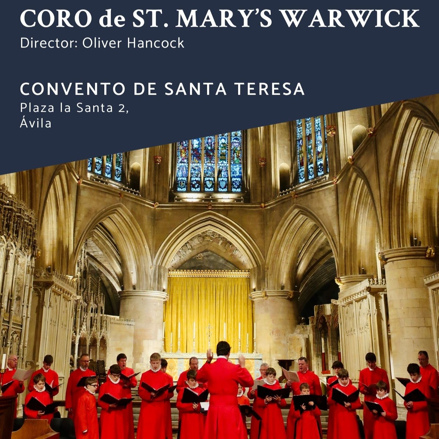 Fotografía promocional de Concierto Gratuito | CORO ST. MARY'S WARWICK | Ávila