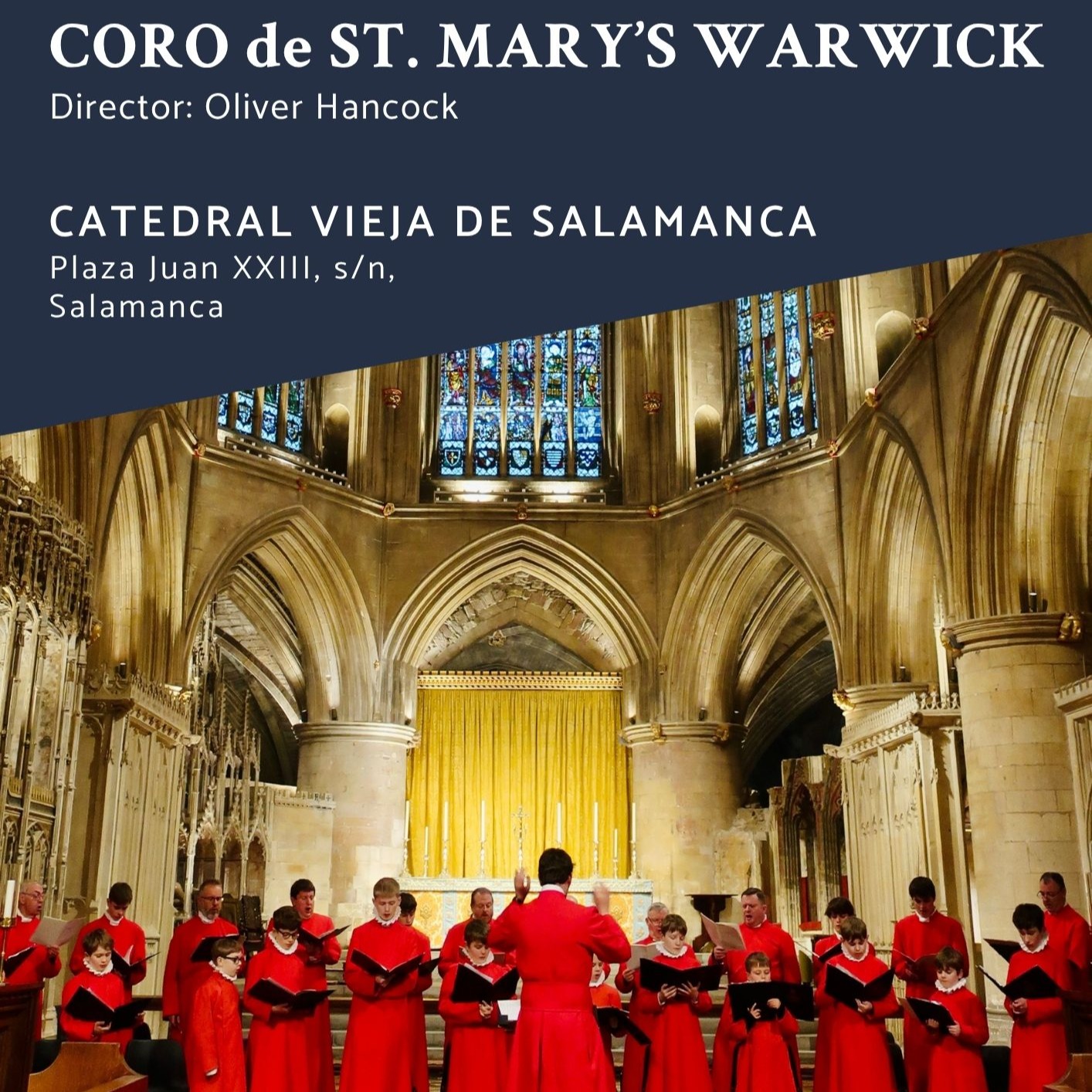 Fotografía promocional de Concierto Gratuito | CORO ST. MARY'S WARWICK | Salamanca