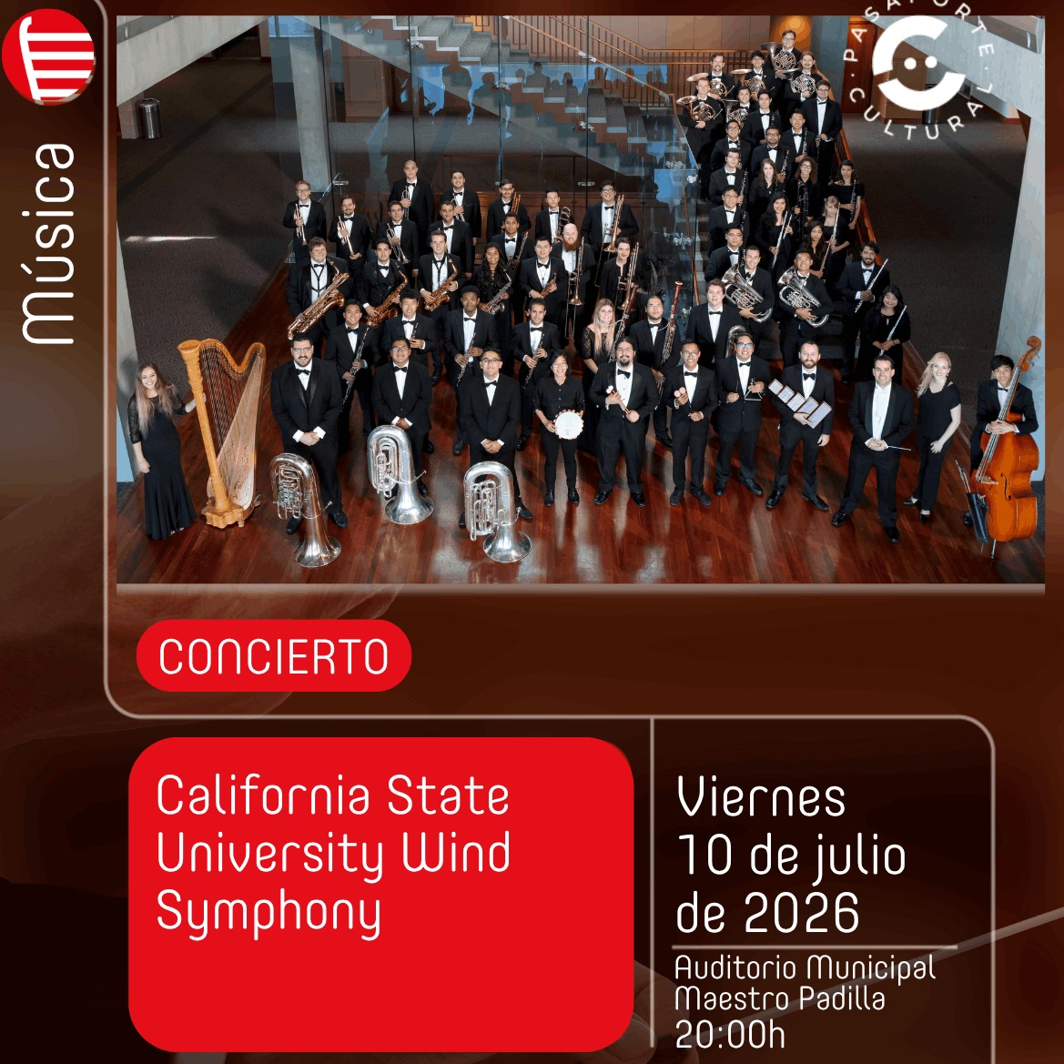 Fotografía promocional de Concierto Gratuito | CSU FULLERTON WIND SYMPHONY | Almería