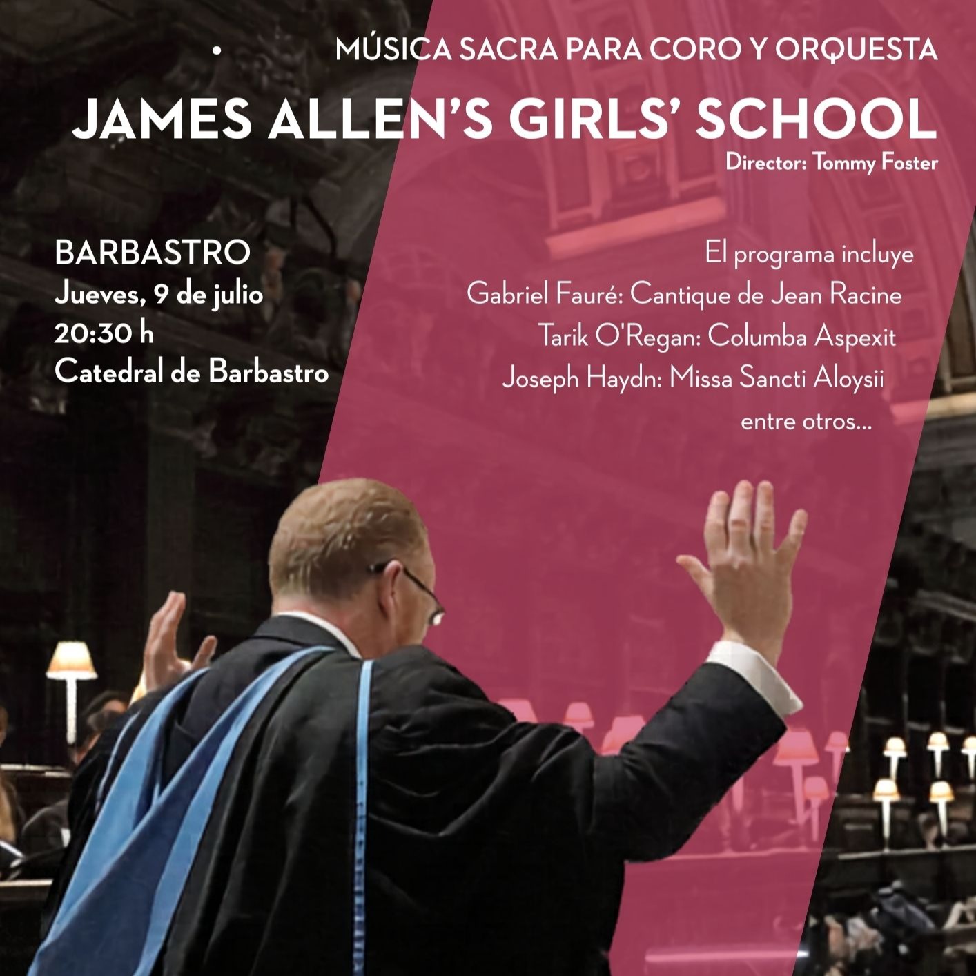 Fotografía promocional de Concierto Gratuito | JAMES ALLEN'S GIRL'S SCHOOL | Barbastro