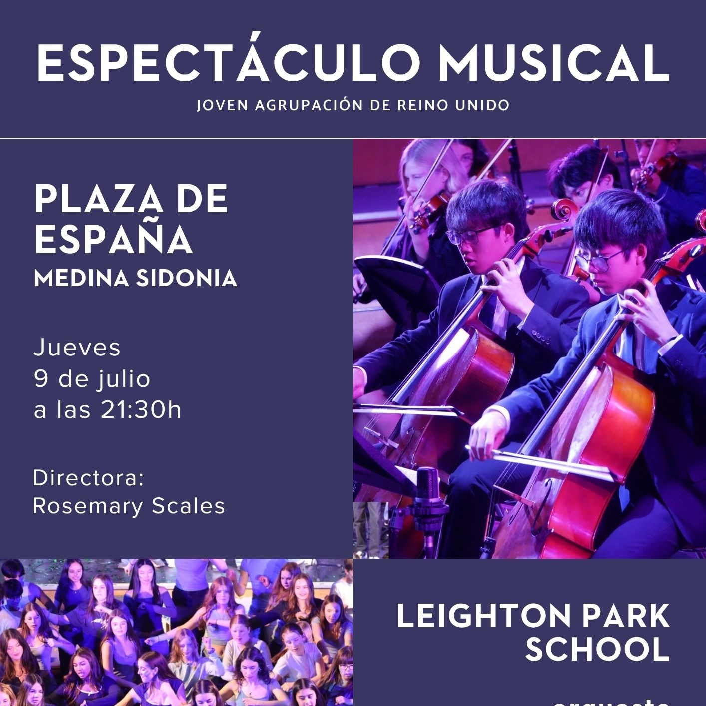 Fotografía promocional de Concierto Gratuito | LEIGHTON PARK SCHOOL | Medina Sidonia