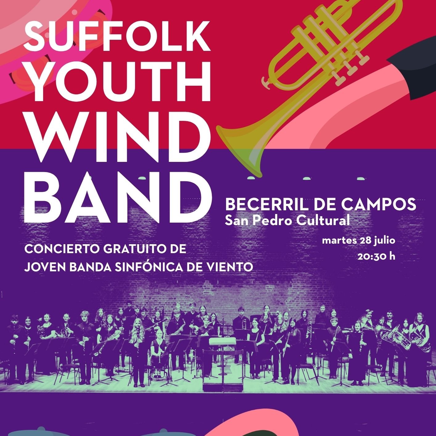 Fotografía promocional de Concierto Gratuito | SUFFOLK YOUTH WIND BAND | Becerril de Campos