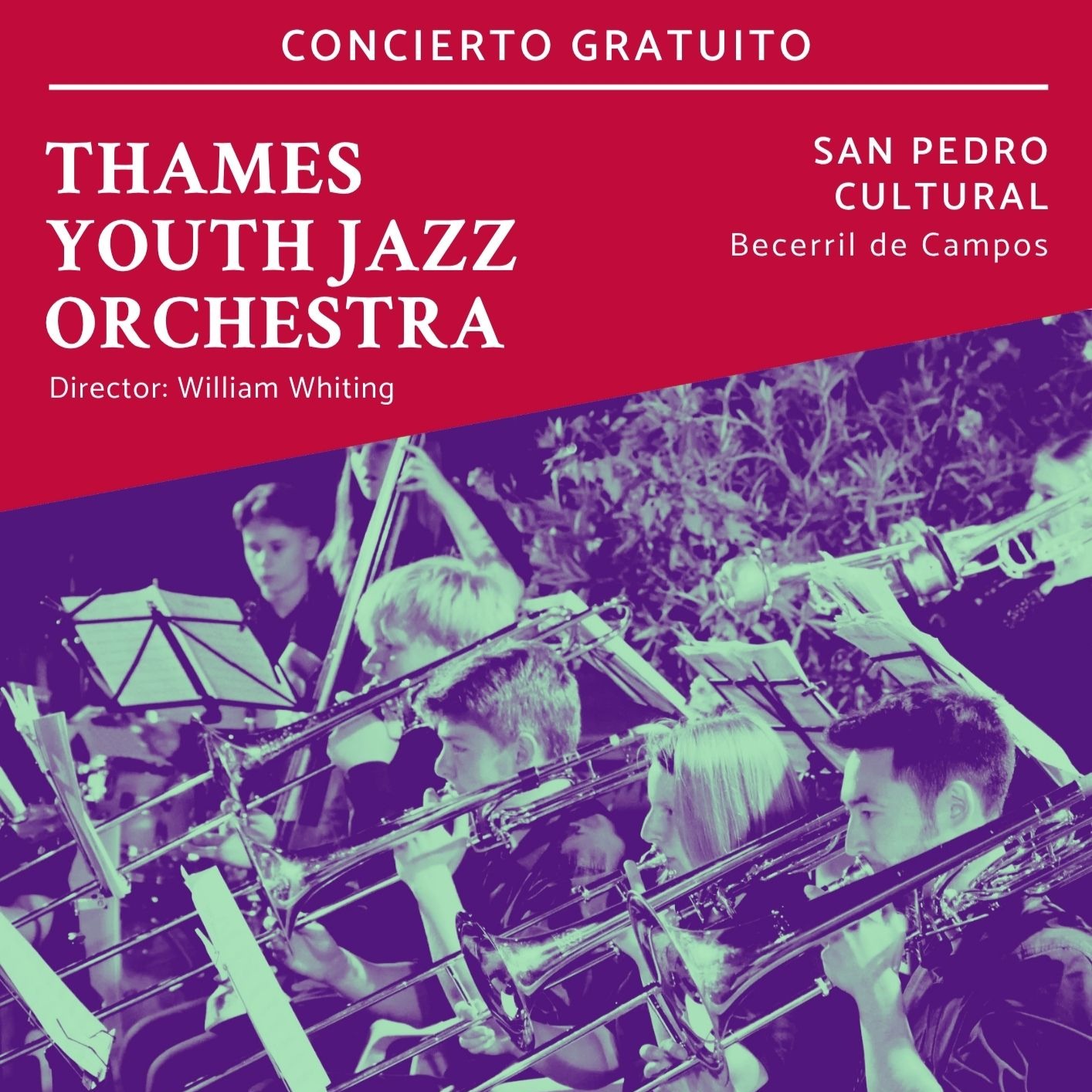 Fotografía promocional de Concierto Gratuito | THAMES YOUTH JAZZ ORCHESTRA | Becerril de Campos