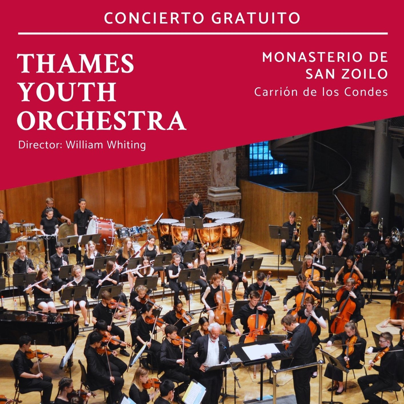 Fotografía promocional de Concierto Gratuito | THAMES YOUTH ORCHESTRA | Carrión de los Condes