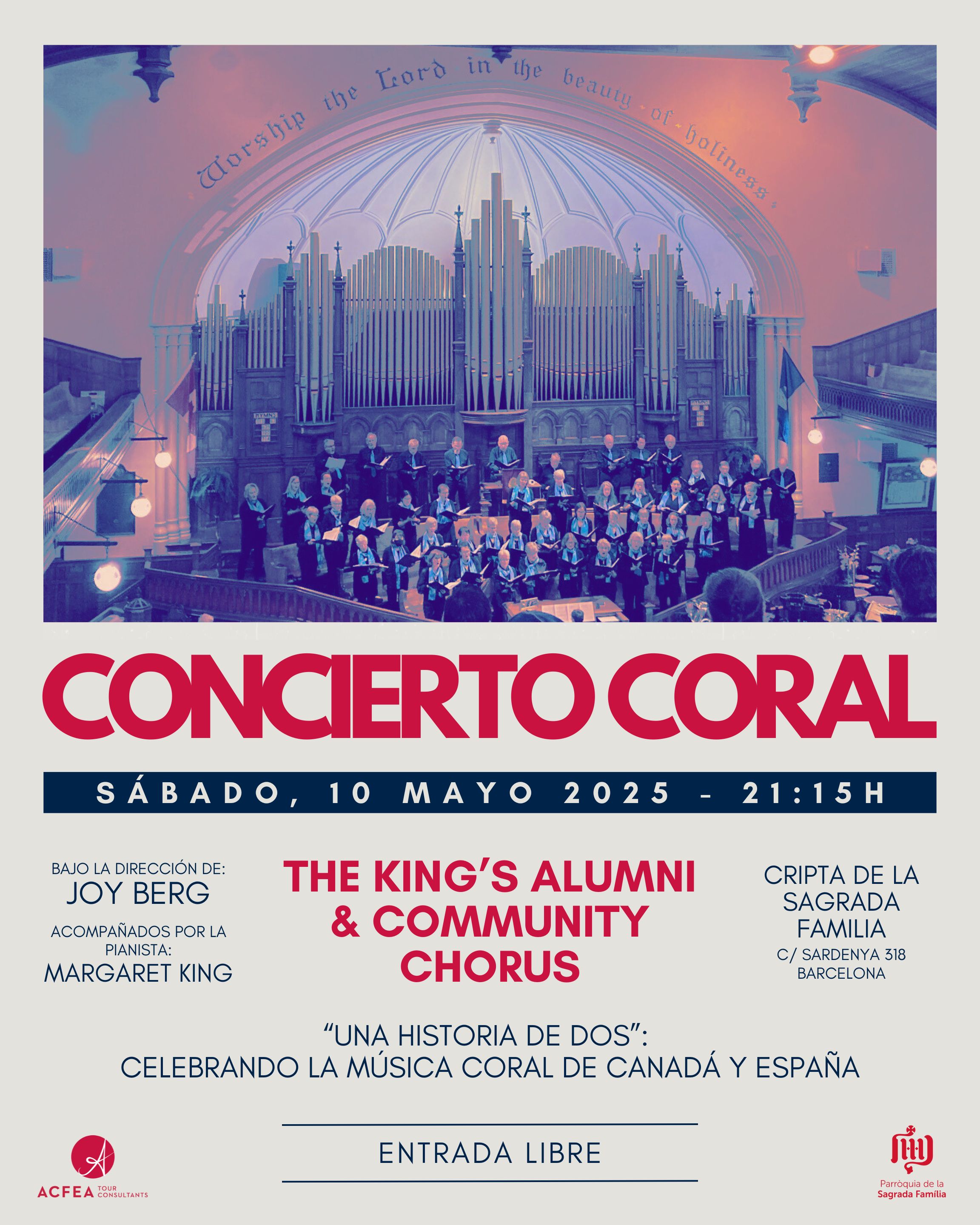Fotografía promocional de Concierto Gratuito | THE KING'S ALUMNI & COMMUNITY CHORUS