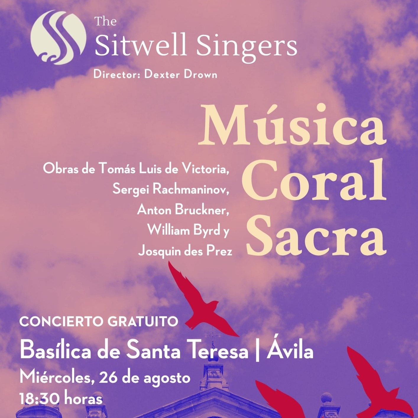 Fotografía promocional de Concierto Gratuito | THE SITWELL SINGERS | Ávila