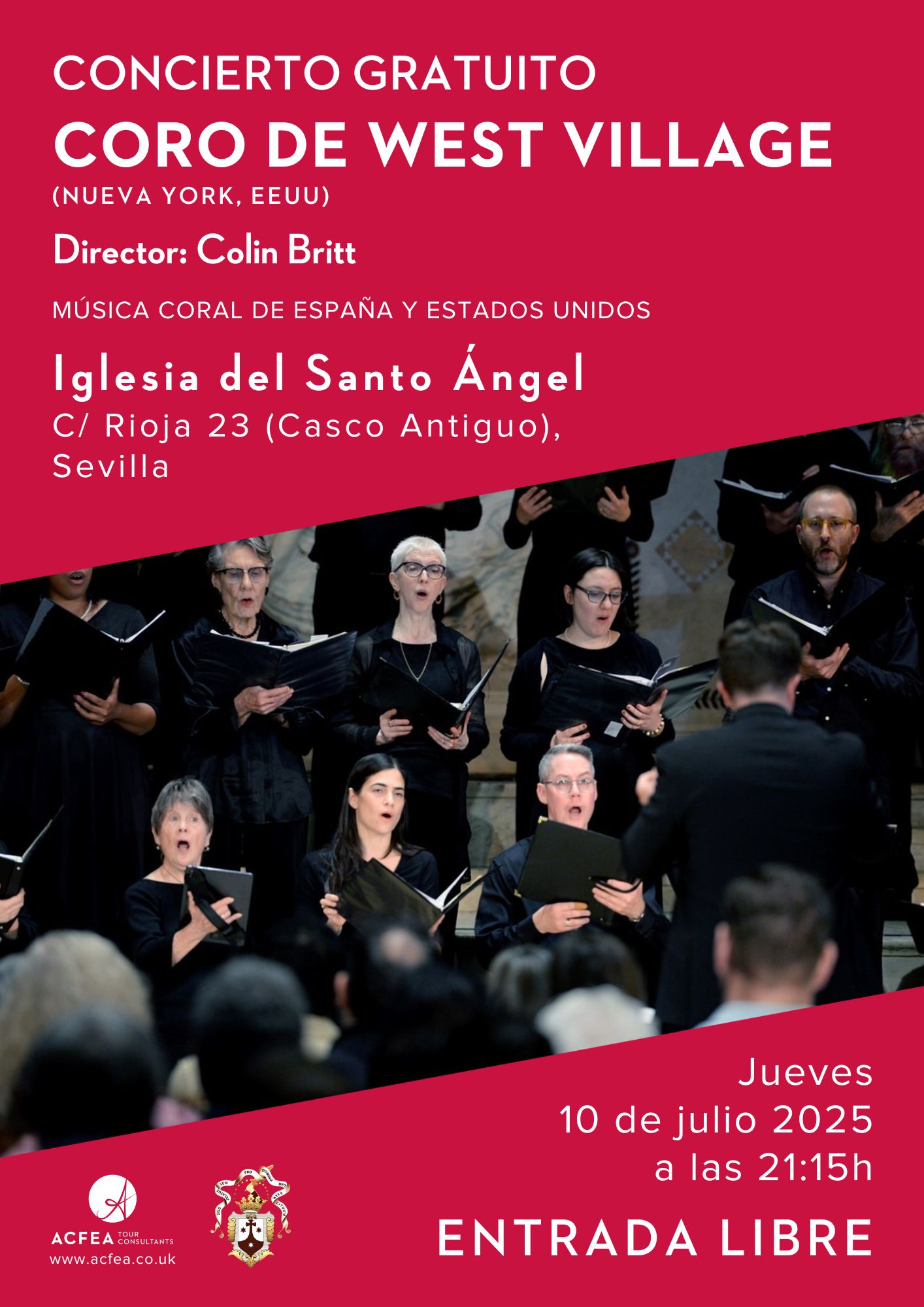 Fotografía promocional de Concierto Gratuito | WEST VILLAGE CHORALE (EEUU)