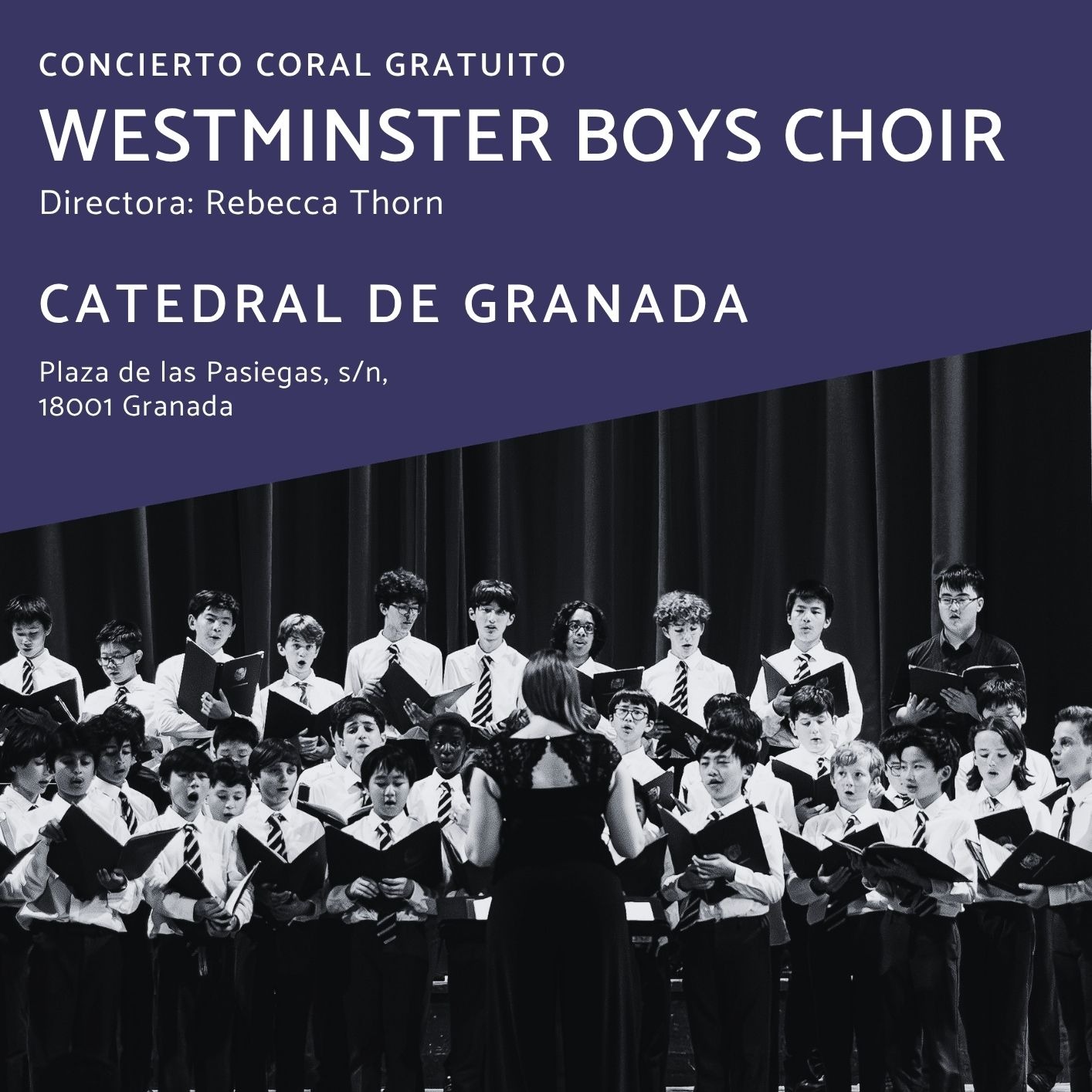 Fotografía promocional de Concierto Gratuito | WESTMINSTER BOYS CHOIR | Granada