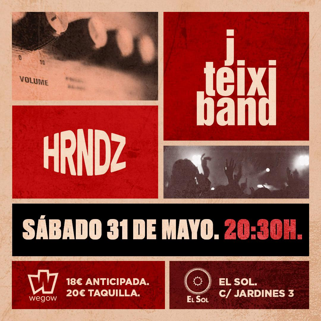 Fotografía promocional de Concierto J. Teixi Band en Madrid