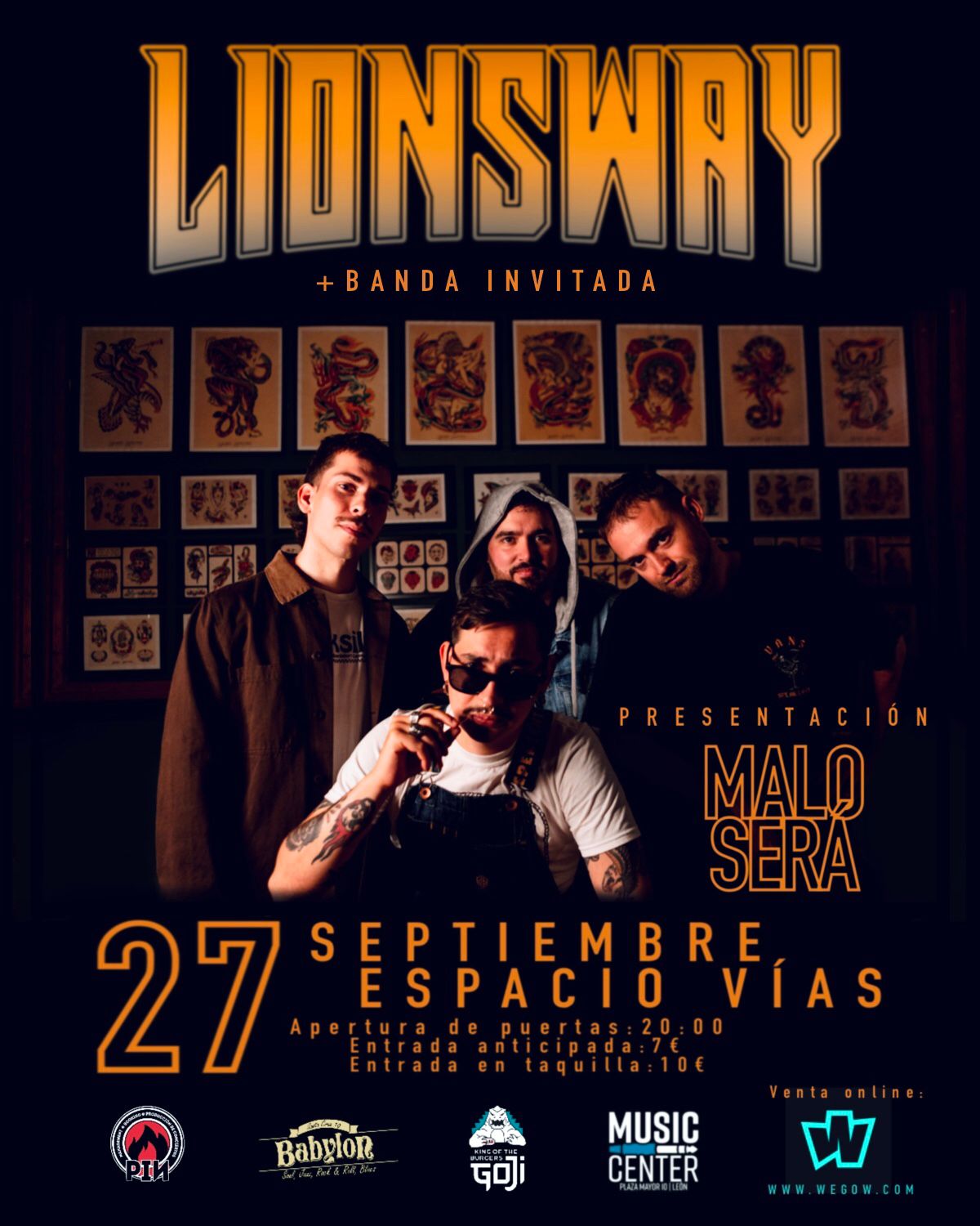 Fotografía promocional de CONCIERTO LIONS WAY EN LEÓN
