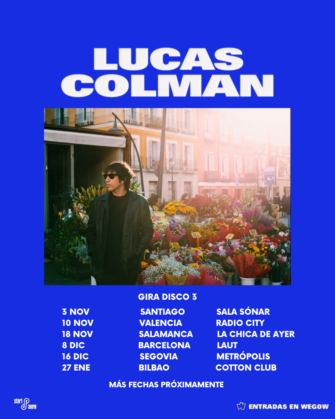 Fotografía promocional de Concierto Lucas Colman Barcelona