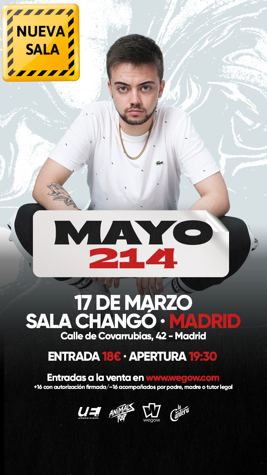 Fotografía promocional de Concierto Mayo214 en Madrid Segunda Fecha