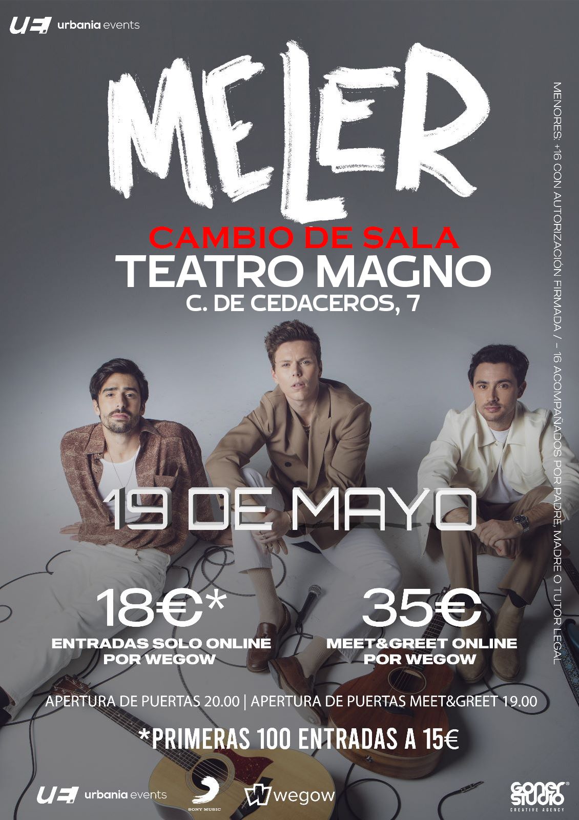 Fotografía promocional de Concierto Meler en Madrid